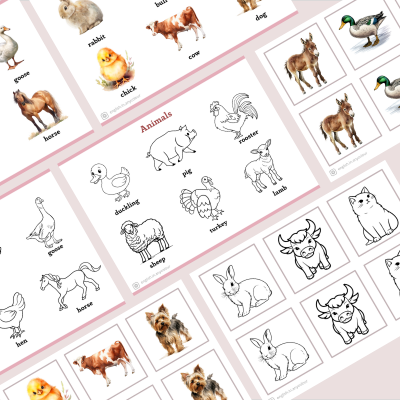 Angielski - słownictwo A1/A2 - zestaw 7 ebooków tematycznych