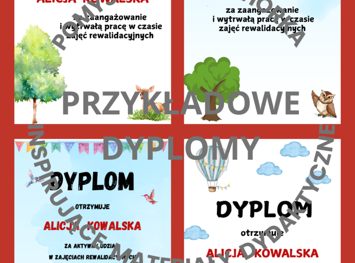 DYPLOMY - LOGOPEDIA I REWALIDACJA