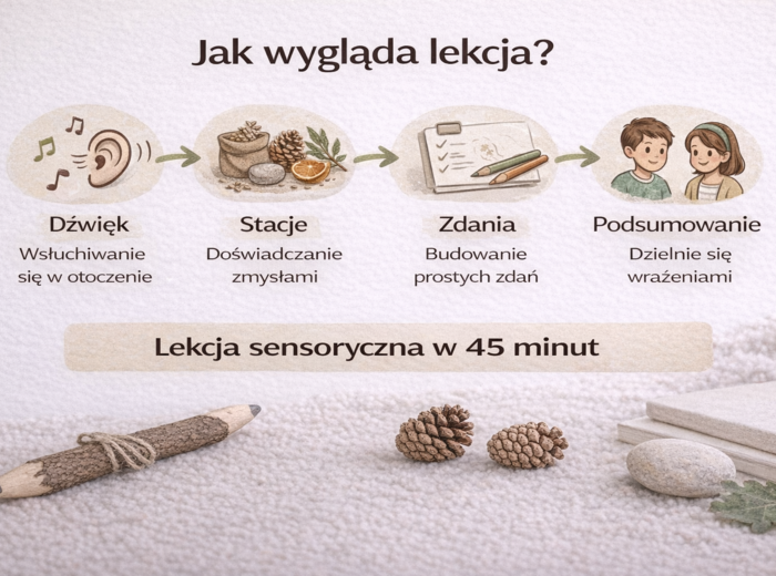 Konspekt lekcji z aktywnościami sensorycznymi