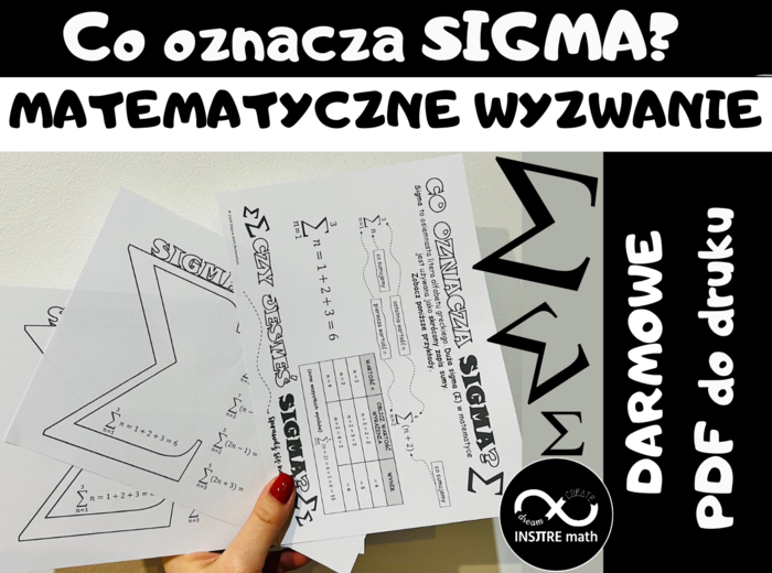 Co oznacza SIGMA? Matematyczne wyzwanie. Młodzieżowe słowo roku na lekcję matematyki. (darmowe)