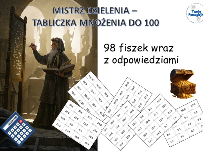 Mistrz dzielenia- tabliczka mnożenia do 100