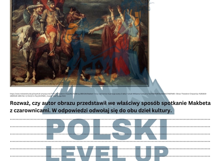 renesans_pakiet 6 elementów (opracowanie epoki+test 31 zadań z kluczem+fiszki+Makbet+test ikonograficzny+kartkówka)_Polski Level Up