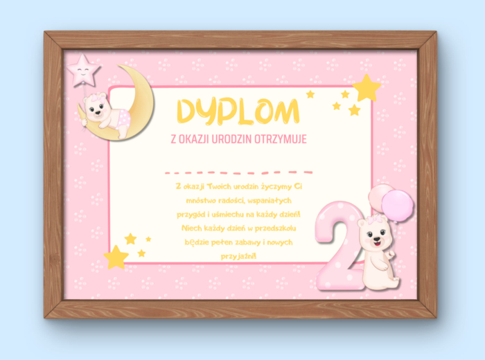 🎂 ZESTAW DYPLOMÓW URODZINOWYCH 🎂