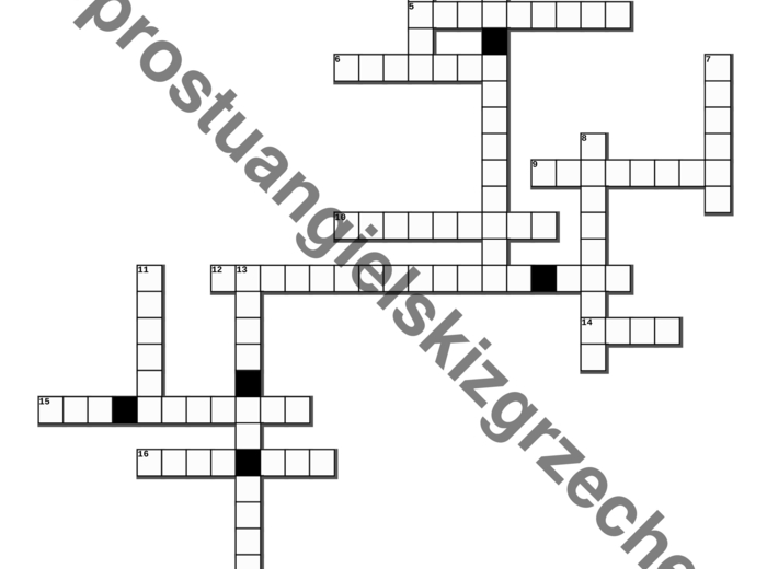 Junior Explorer 4 – Unit 3 – krzyżówki