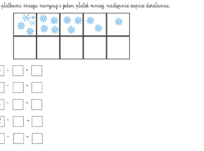 Zimowa matematyka dla smyka
