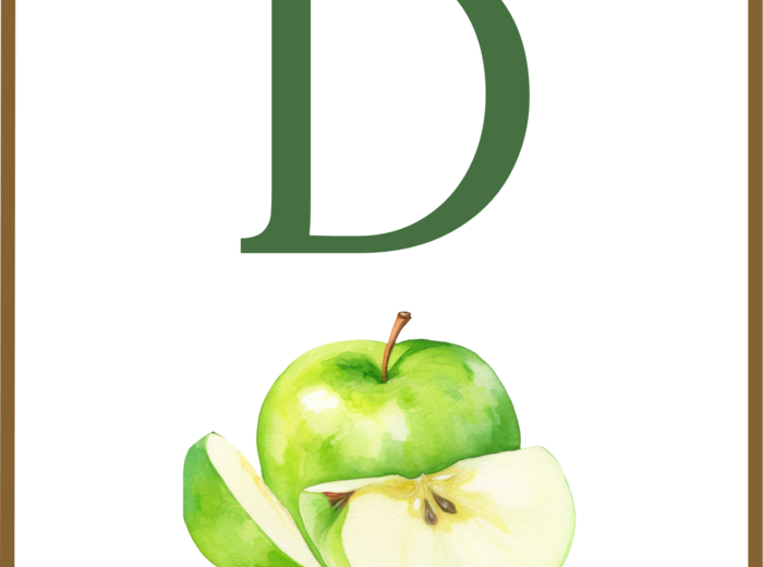 DZIEŃ JABŁKA – girlanda – napis – gazetka – szkoła – wersja 2