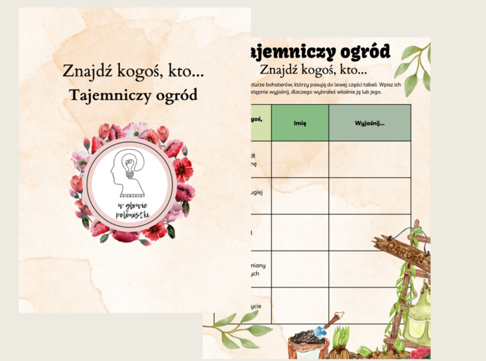 Znajdź kogoś, kto... Tajemniczy ogród