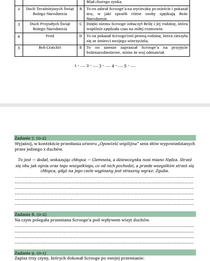 Zestaw lekturowy "Opowieść wigilijna"