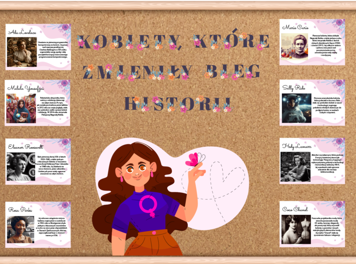 Kobiety, które zmieniły bieg historii - Gazetka na Dzień Kobiet
