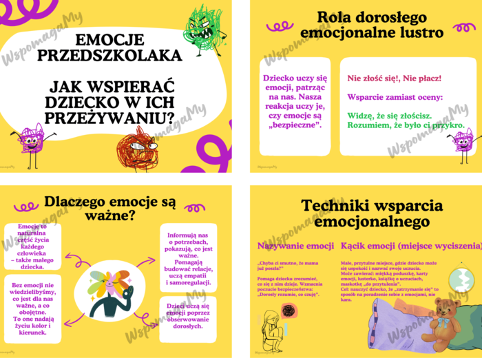Gazetka psychologa przedszkolnego EMOCJE PRZEDSZKOLAKA