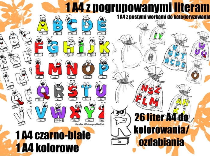 Alfabet angielski alphabet transkrypcja 30stron