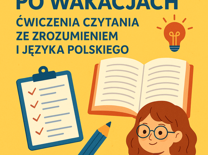 ☀️ Powtórzenie po Wakacjach – Ćwiczenia Czytania ze Zrozumieniem i Języka Polskiego ✏️