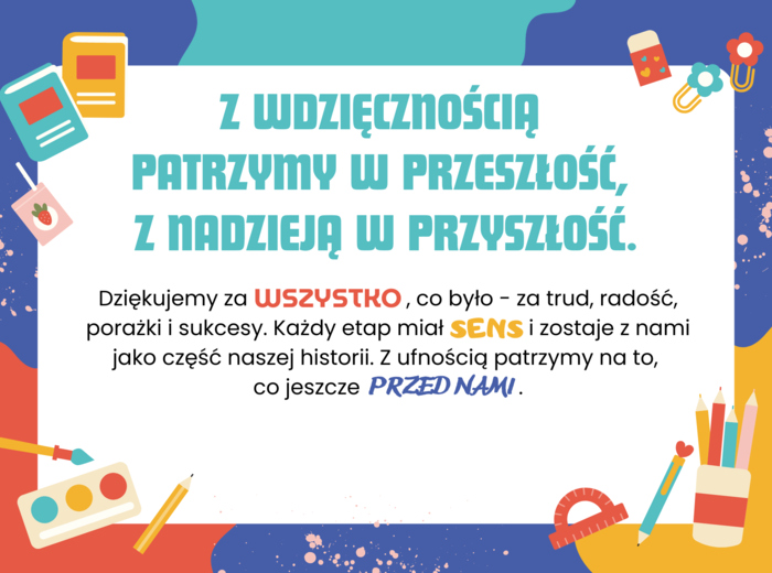 Gazetka szkolna „Zakończenie roku – Wzrastamy razem”