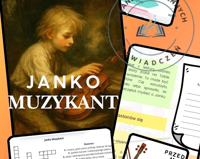 „Tam, gdzie grają skrzypce” – stacje zadaniowe do lektury ,,Janko Muzykant"