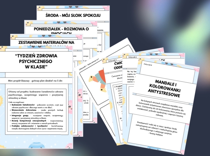 Zestaw scenariuszy "Tydzień Zdrowia Psychicznego w klasie"