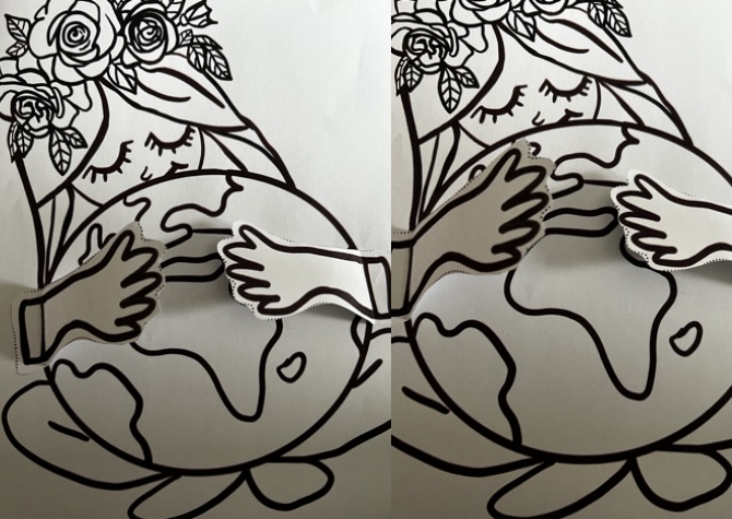 Dzień Ziemi - karta pracy, ćwiczenie, kolorowanka