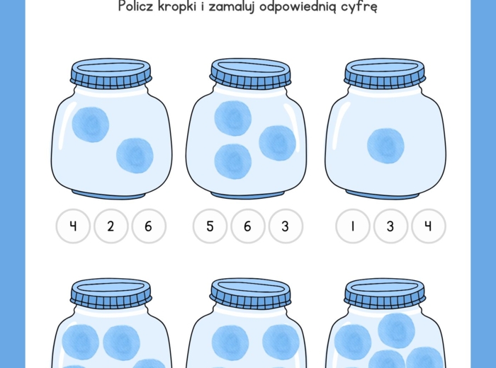 Karty pracy z okazji Dnia Kropki – 20 stron