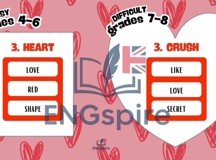 Valentine’s Day Games – gotowa lekcja pełna gier (A1–A2)