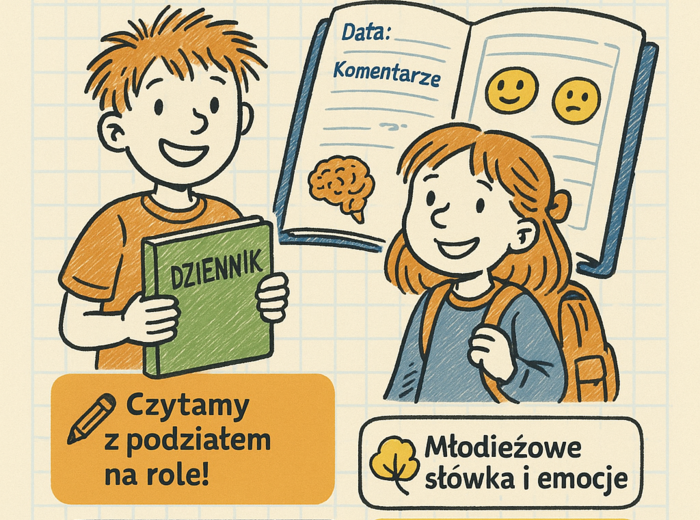 Lekcja z języka polskiego. Temat: Dzień po dniu. (Dynastia Miziołków, Dziennik)