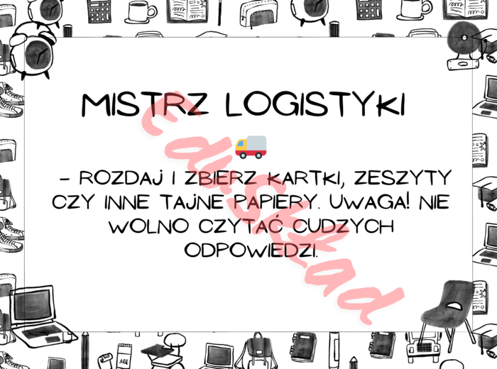 📰 Gazetka „Obowiązki Dyżurnego” 🚨