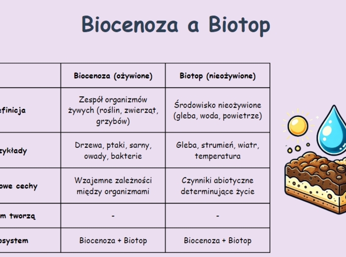 Podstawowe pojęcia ekologiczne. Definicja. Przykłady. Krótkie pytania quizowe.