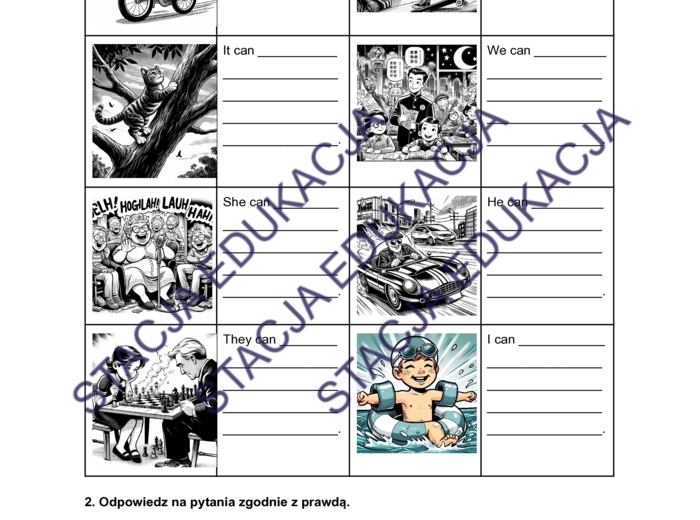 Karta pracy: Brainy 4 – Unit 5 – Powtórka do sprawdzianu | Macmillan