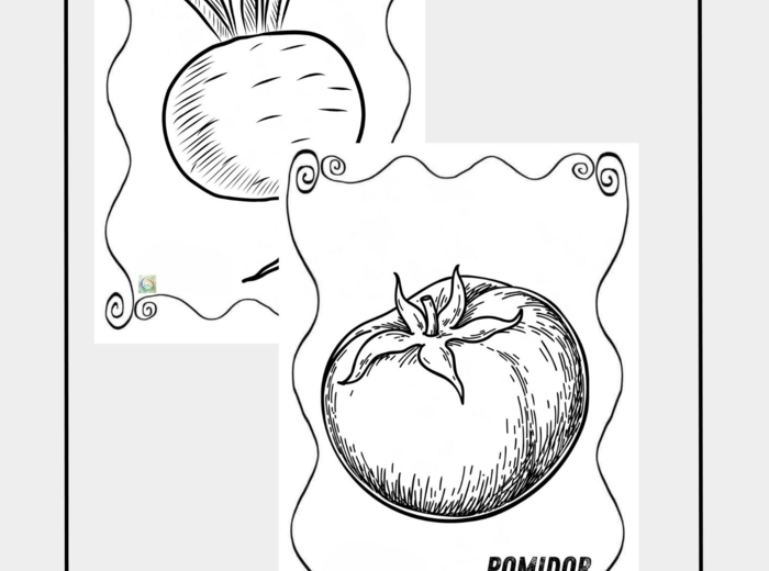 JESIENNE WARZYWA I OWOCE. PLANSZE I KOLOROWANKI.