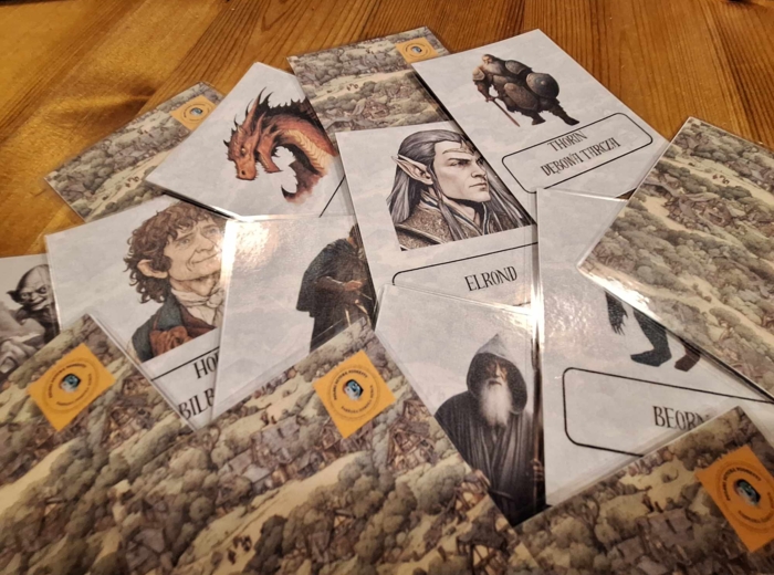 Wielofunkcyjne karty ról, karty do pracy w grupach, "Hobbit, czyli tam i z powrotem"