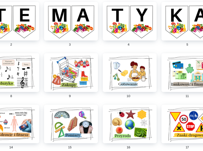 Gazetka - matematyka jest częścią codzienności.