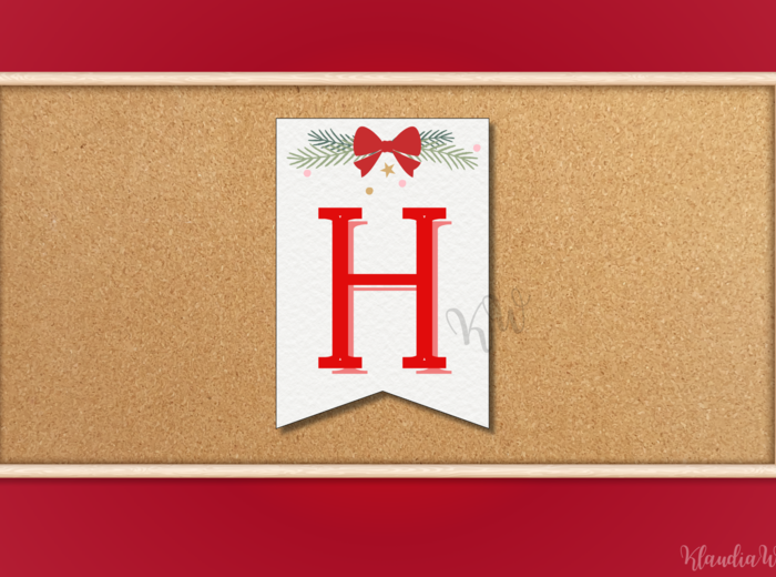 Girlanda „Wesołych Świąt Bożego Narodzenia!”