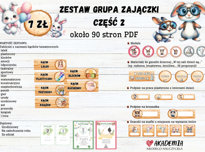 ZESTAW GRUPA ZAJĄCZKI 2