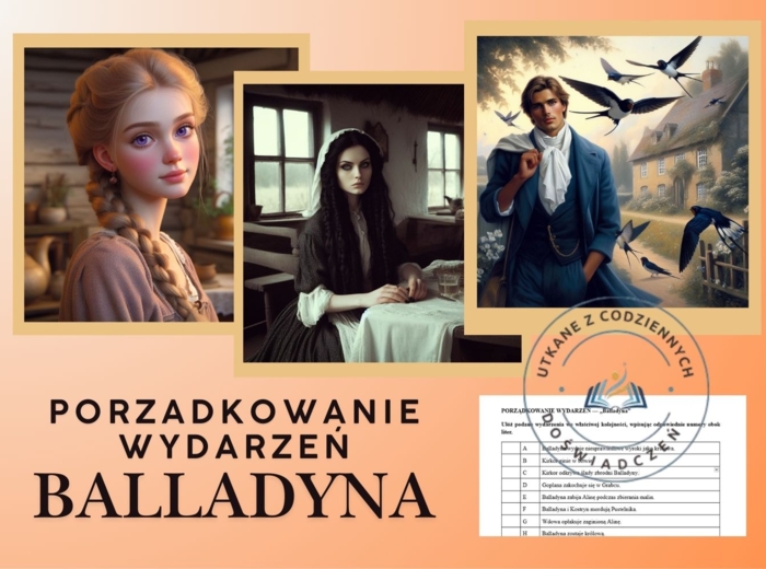 PORZĄDKOWANIE WYDARZEŃ — „Balladyna”. Karta pracy.