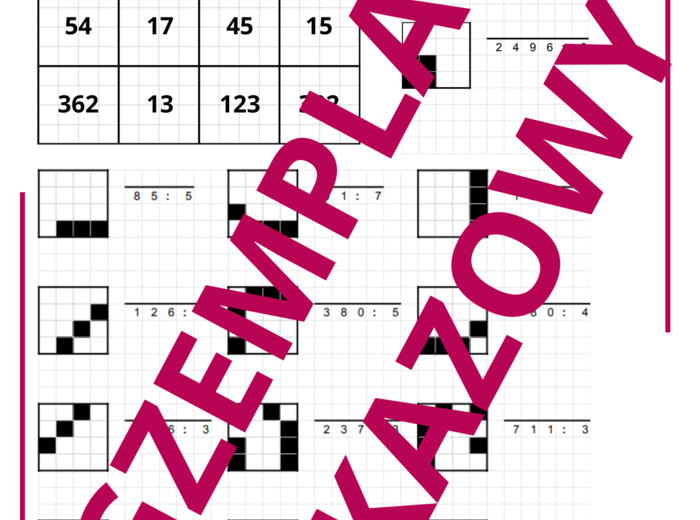 Odkoduj obrazek - dzielenie przez liczby jednocyfrowe