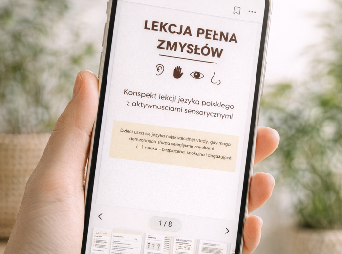 Konspekt lekcji z aktywnościami sensorycznymi