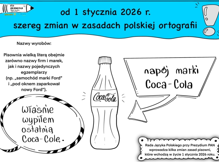 Nowe zasady ortograficzne od 2026 roku – kalendarz adwentowy + infografiki