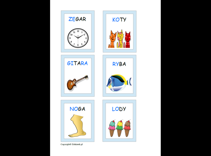 Zestaw pomocy na cały rok - nauka czytania