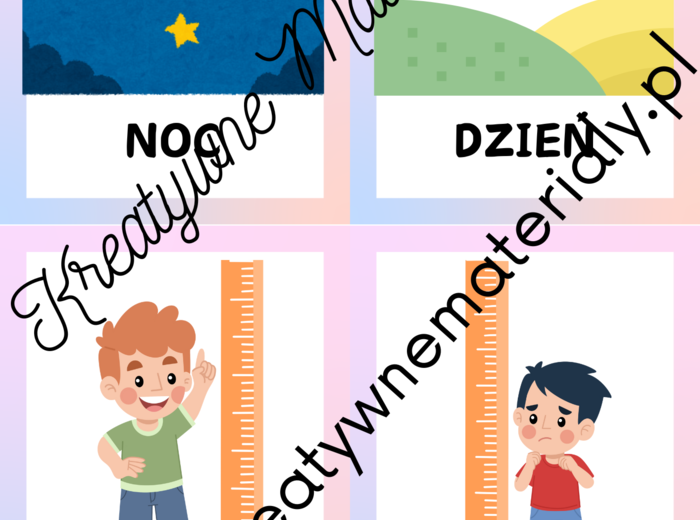 Przeciwieństwa - zestaw 52 kart