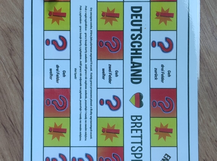 Deutschland Brettspiel - gra planszowa Landeskunde Niemcy z elementami gry ruchowej Bewegungsspiel