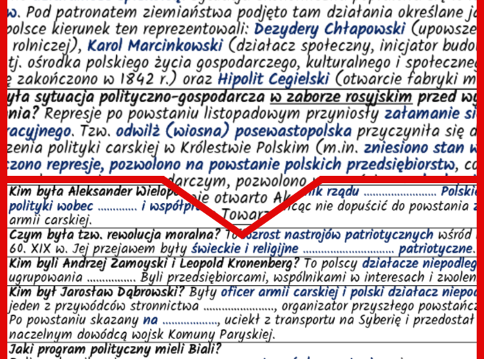 Przyczyny, przebieg i skutki powstania styczniowego