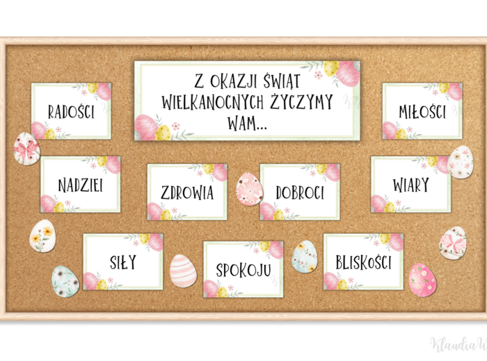 Wielkanocne życzenia - gazetka (wersja 2)