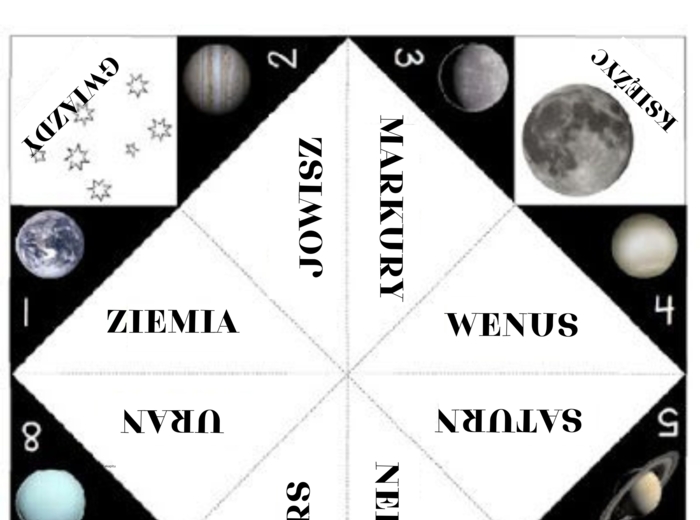 UKŁAD SŁONECZNY- ORIGAMI