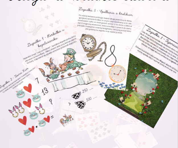 Escape room Alicja w krainie czarów - klasa 3 powtórzenie wiadomości