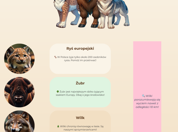 Plakaty edukacyjne. Ochrona środowiska. Ekosystemy. Rośliny i zwierzęta zagrożone