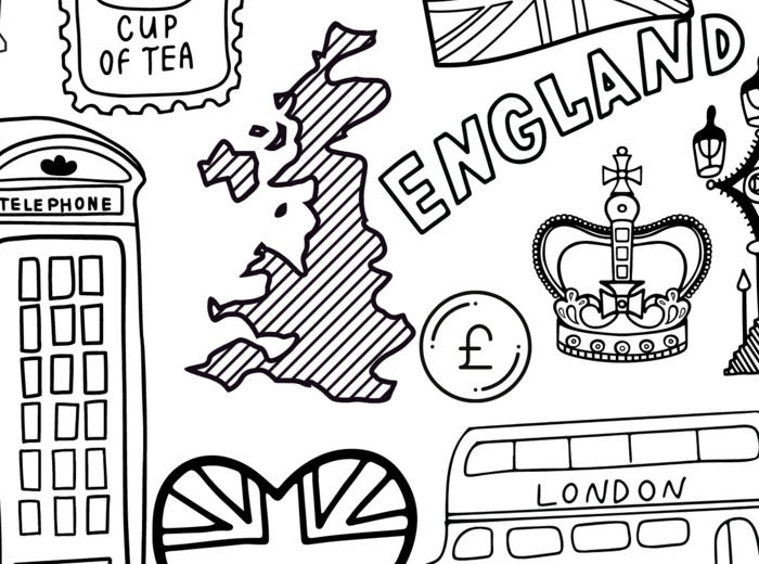 Kolorowanka XXL, Angielski