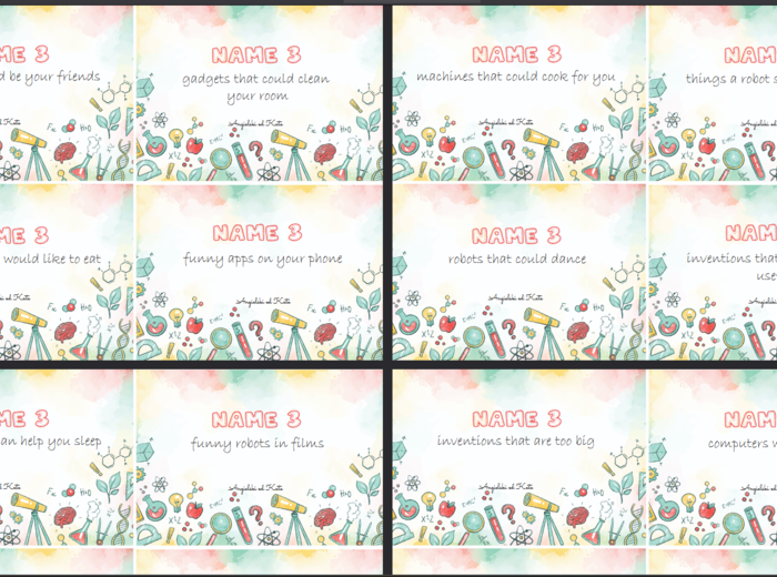 Science (Nauka i technika) gra Name 3 /40 kart