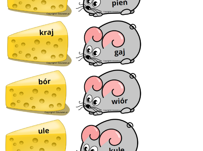 Polowanie na rymy – utrwalanie czytania