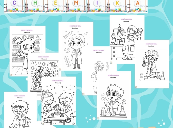 DZIEŃ CHEMIKA - KOLOROWANKI