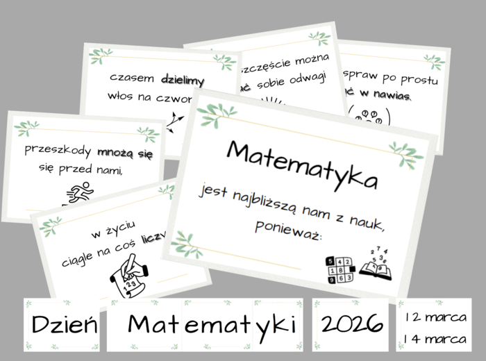 Dzień Matematyki - gazetka