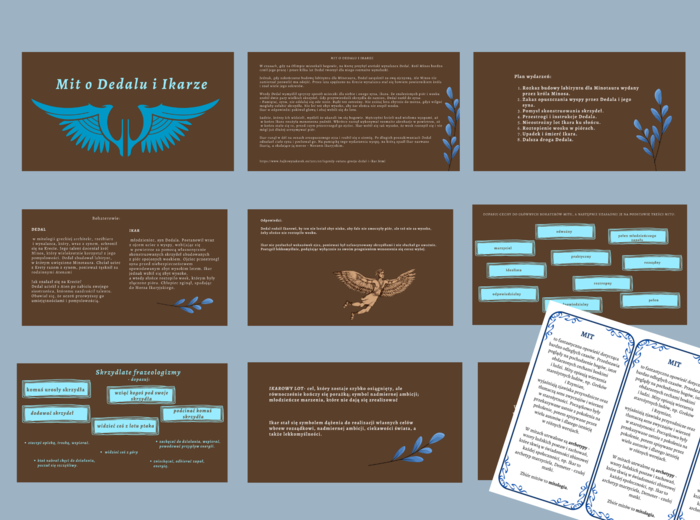 MIT O DEDALU I IKARZE – prezentacja - mity + wklejka