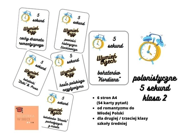 Polonistyczne 5 sekund - klasa 2